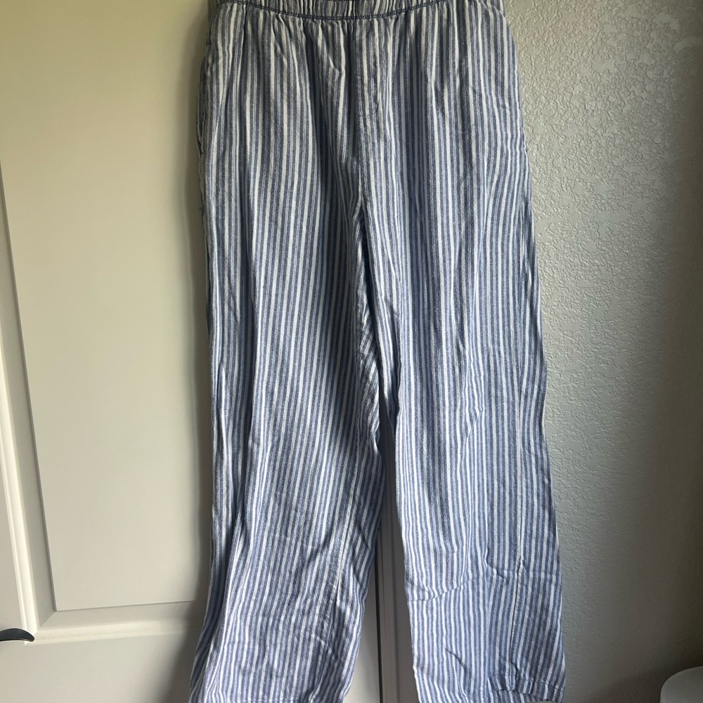 Striped Gray womens pj pants